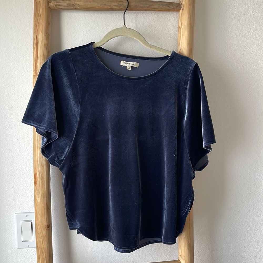 Madewell Velvet Navy Shirt